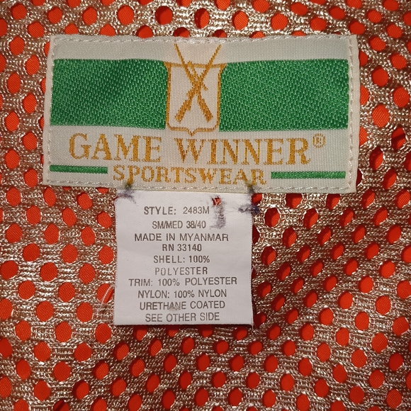 Mens Game Winner Hunting Vest 38/40 - Picture 3 of 3
